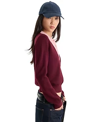 Good American Women's Two-In-One Collared Sweater