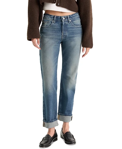 Good American Women's Vintage Straight-Leg Ankle Jeans