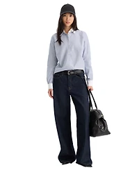 Good American Women's Vintage Low Slung Straight Baggy Jeans