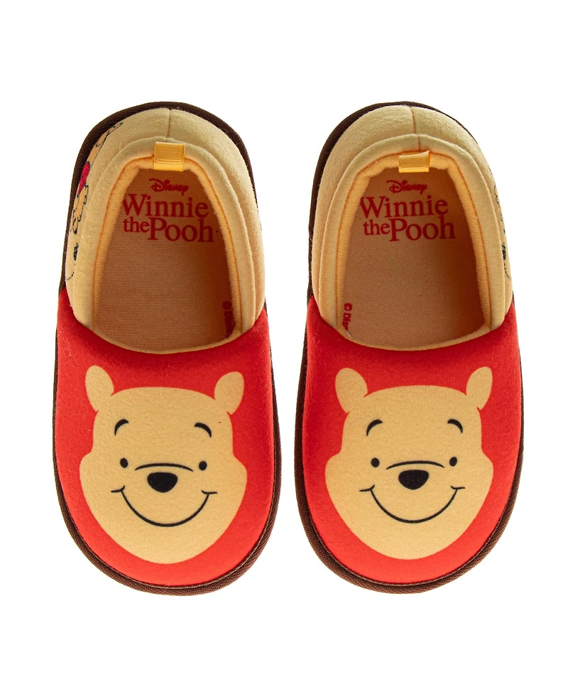 Disney Winnie the Pooh Kids 3 - 11 Slippers Plush, Warm, and Soft House Shoes