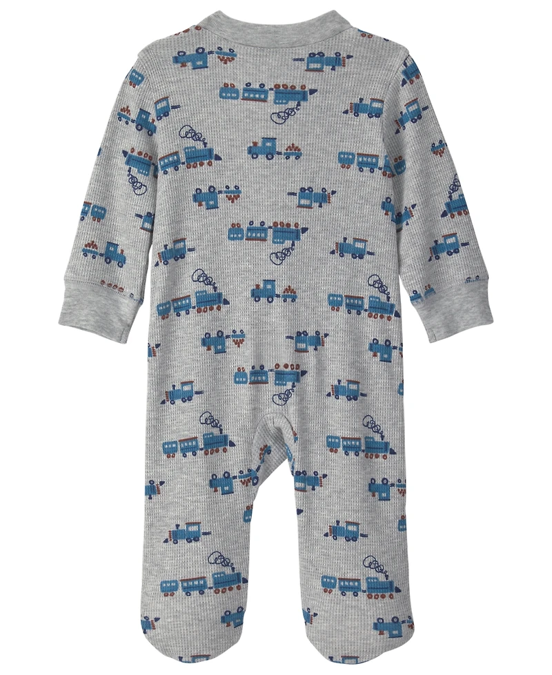 Carter's Baby Boys' Train 2-Way Zip Thermal Sleep & Play