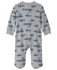 Carter's Baby Boys' Train 2-Way Zip Thermal Sleep & Play