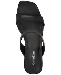 Calvin Klein Women's Danetta Square Toe Slip-On Dress Sandals