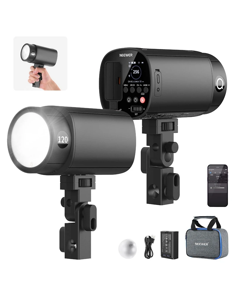 Neewer Q120 Camera Battery and Charging Accessory with 120Ws, 3000mAh, Ttl for Godox