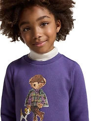 Polo Ralph Lauren Girls' 2T-6X Bear Long-Sleeve Dress
