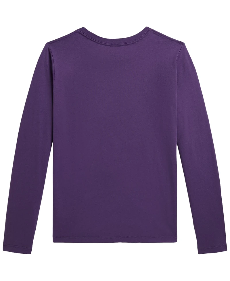 Polo Ralph Lauren Girls' 7-16 Bear Long-Sleeve T-Shirt