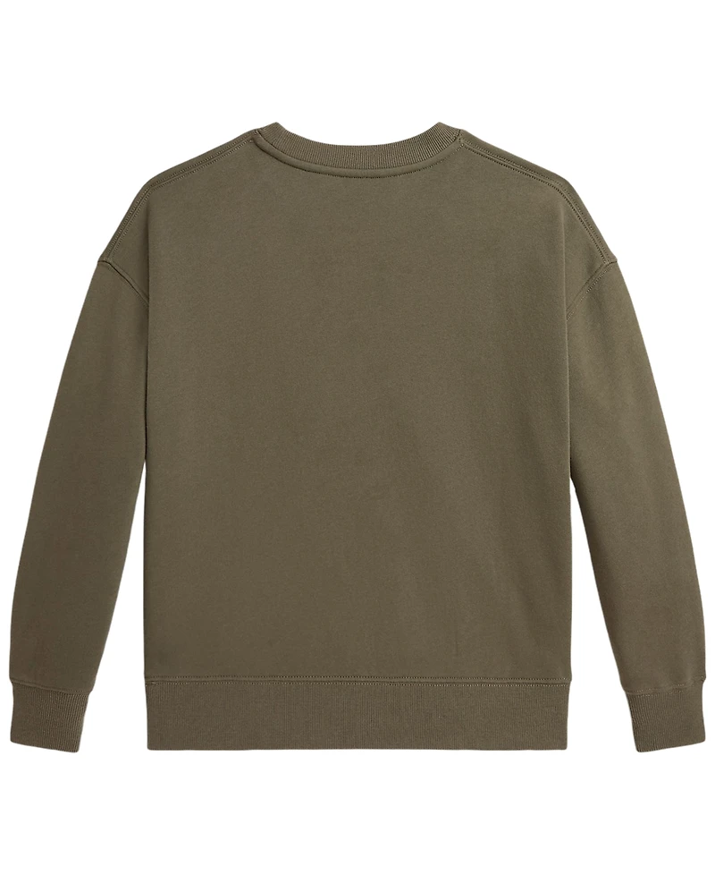 Polo Ralph Lauren Girls' 7-16 Bear Long-Sleeve Sweatshirt