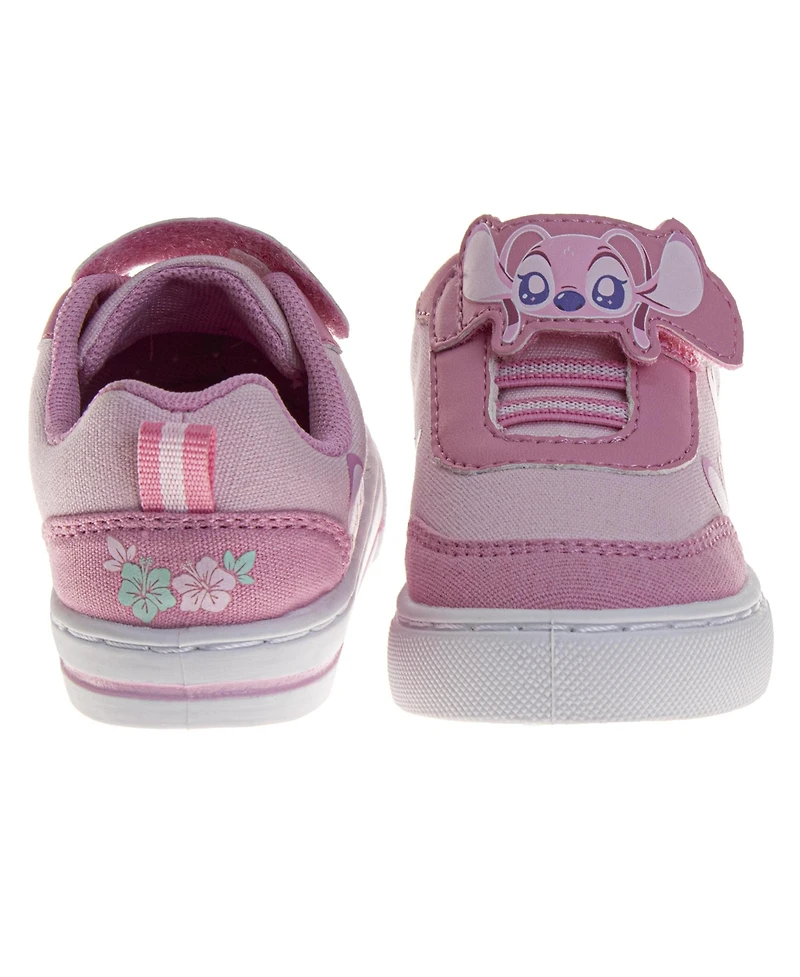 Disney Little Girls (3-10) Stitch Hook & Loop Sneakers
