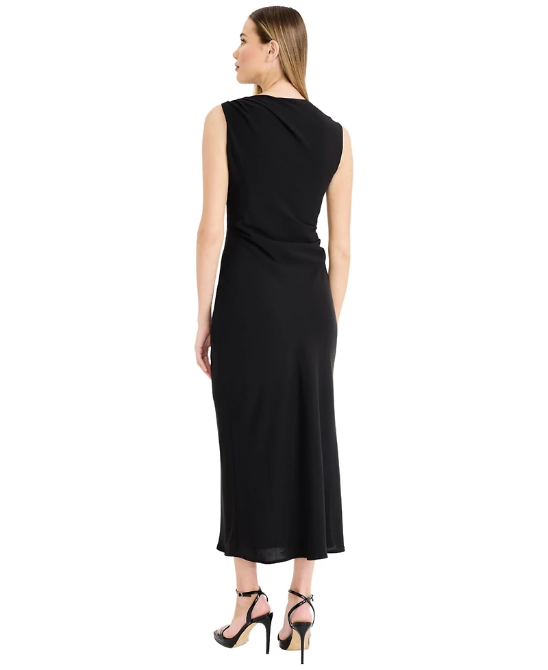 Donna Morgan Women's Sleeveless Midi with Metal Details