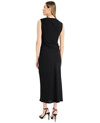 Donna Morgan Women's Sleeveless Midi with Metal Details
