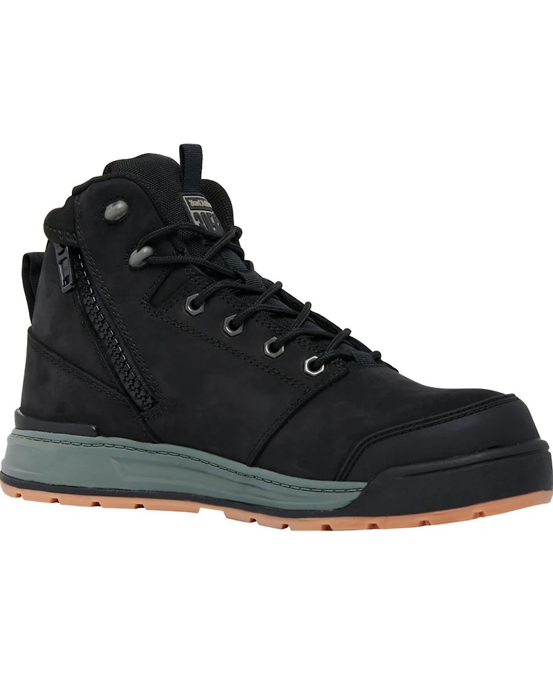 Hard Yakka Men's 3056 Int Men's Composite Toe Static-Dissipative Puncture-Resisting Side Zip Work Hiker
