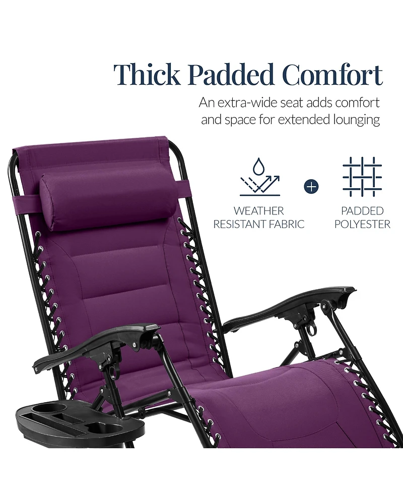 Best Choice Products Oversized Padded Zero Gravity Chair