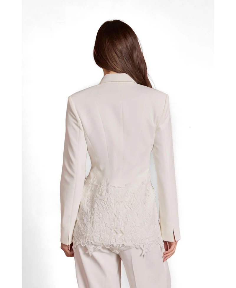 Coast Women's Longline Floral Embroidered Blazer