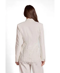 Coast Women's Longline Floral Embroidered Blazer