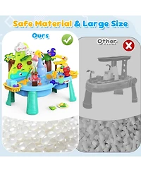 Gnuadz Water Table Sand Pool Pump Kitchen Play Sink Toddler Toys