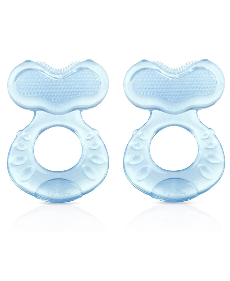 Nuby Silicone Teether with Bristles, Includes Hygienic Case