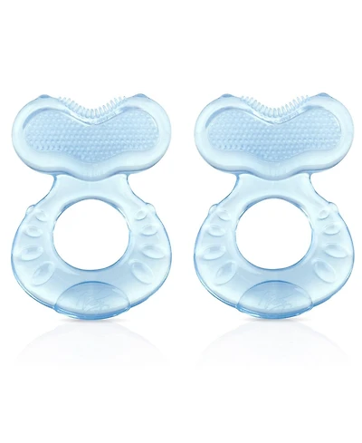 Nuby Silicone Teether with Bristles, Includes Hygienic Case