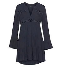 Lascana Women's Flowy Flared Sleeve Dress
