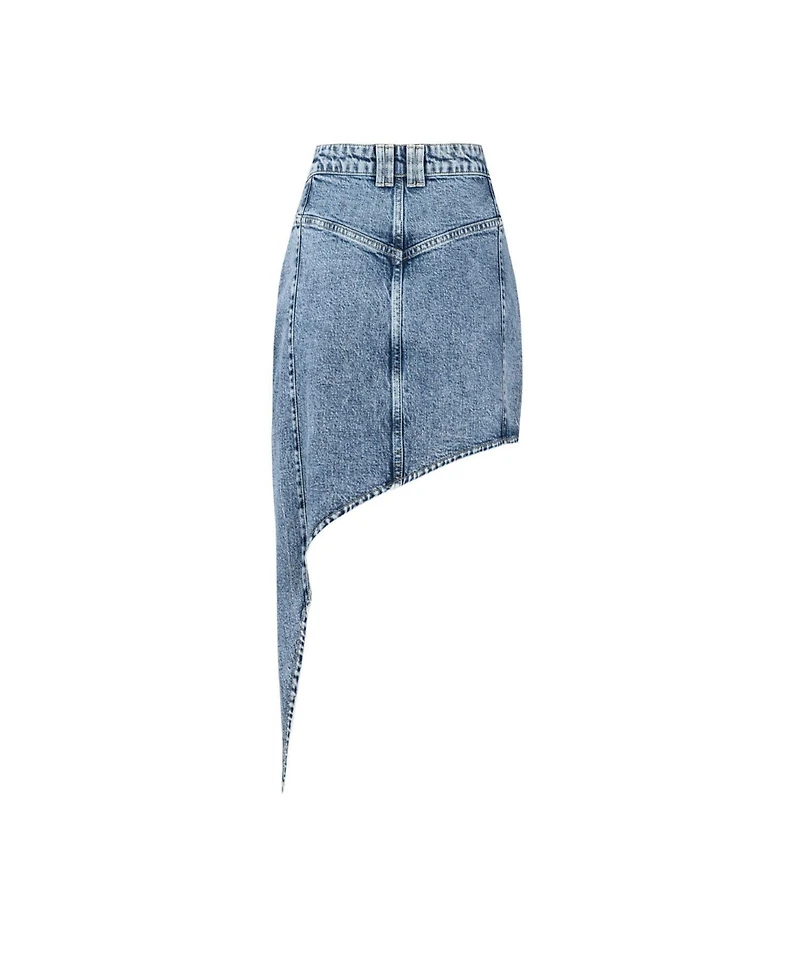 Pcfg Women's Free Heaven Cut Out Denim Skirt