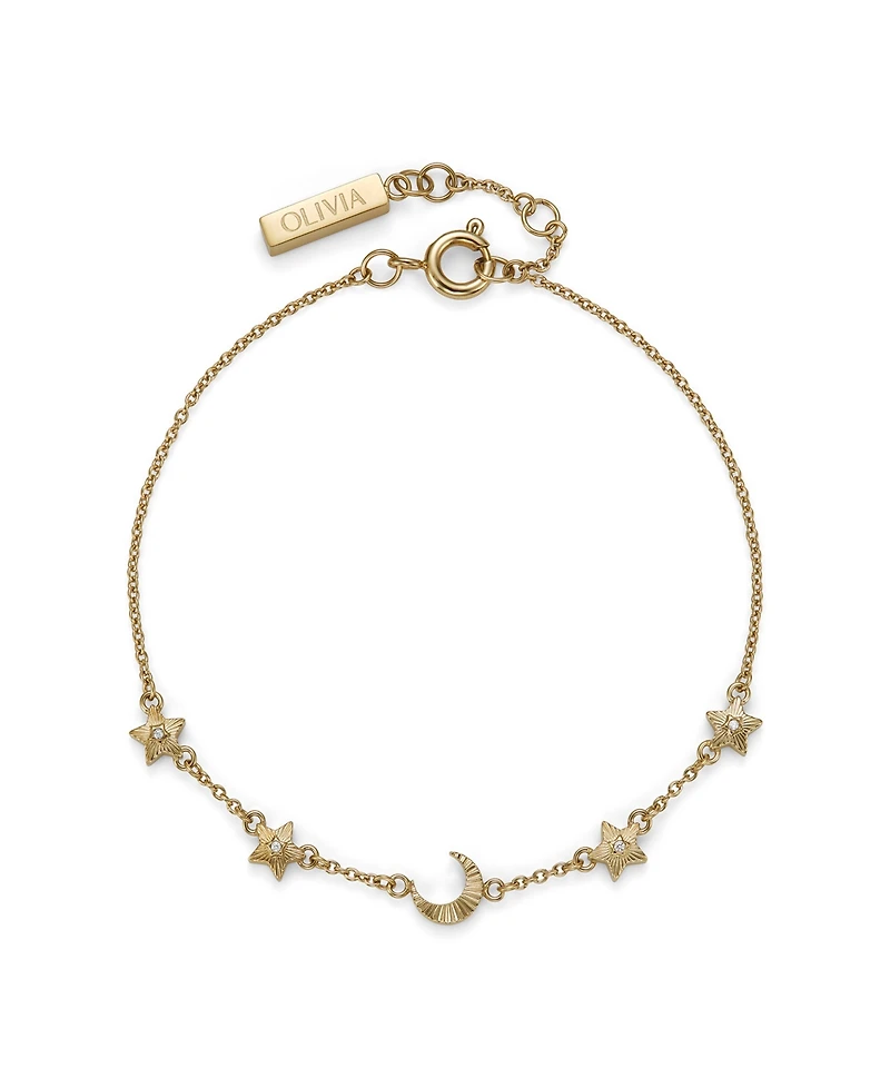 Olivia Burton Women's Celestial Chain Gold-Tone Stainless Steel Bracelet