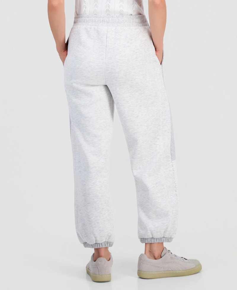And Now This Petite Crochet-Trim Drawstring Joggers, Macy's Exclusive
