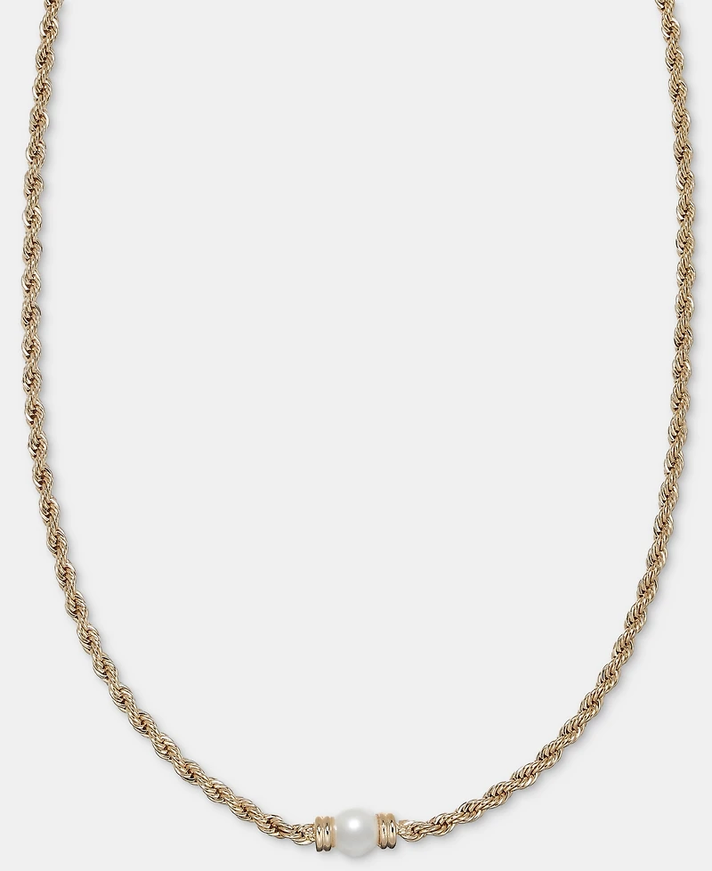 Lauren Ralph Lauren Imitation Pearl Rope Chain Collar Necklace, 17"