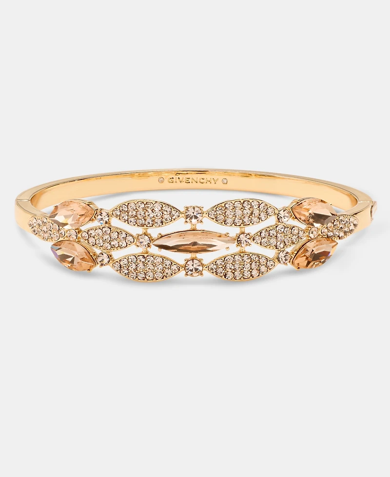 Givenchy Crystal Triple-Row Bangle Bracelet