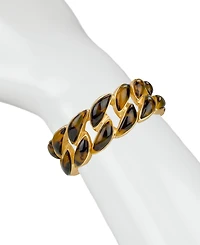 Patricia Nash Pave Tortoise Resin Collection Stretch Link Bracelet
