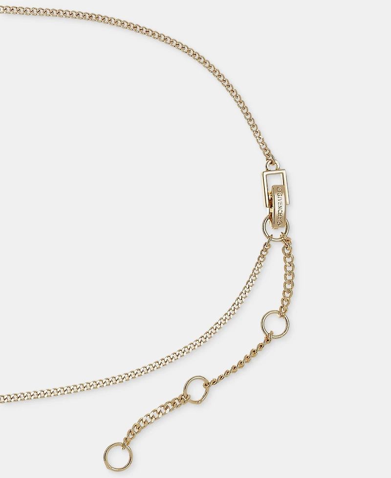 Givenchy Crystal Pear-Shape Lariat Necklace, 16" + 3" extender