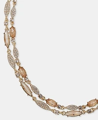 Givenchy Crystal Layered Collar Necklace, 16" + 3" extender