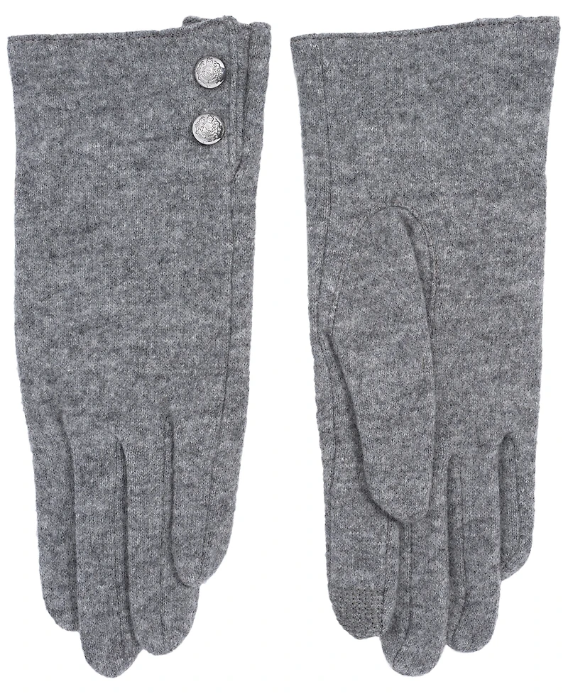Lauren Ralph Two Button Cashmere Blend Touch Gloves