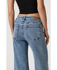 Mavi Jeans Women's Paloma Wide Leg Light Brushed Tribeca