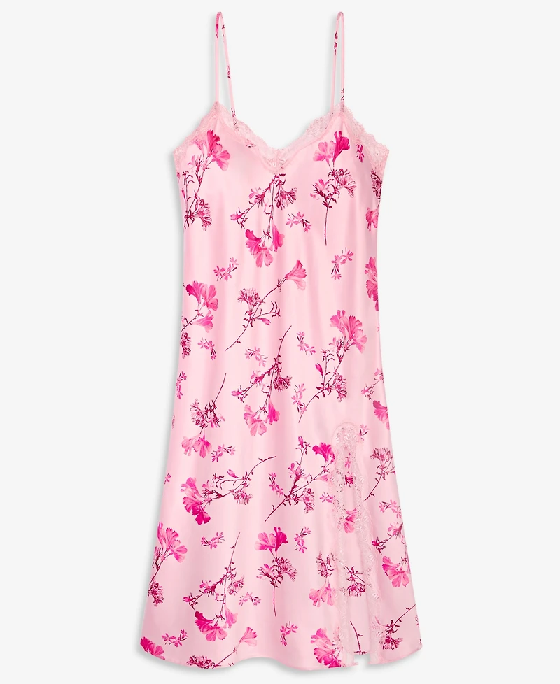 I.n.c. International Concepts Women's Lace-Trim Satin Nightgown, Exclusively at Macy's