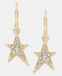 Karl Lagerfeld Paris Pave Star Drop Earrings