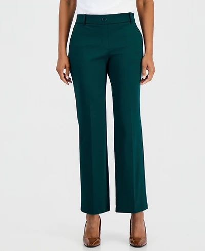 Kasper Petite Modern Compression Slim-Leg Pants