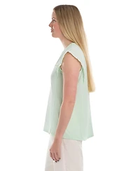 Wilt Women's Eyelet Cap Sleeve Tee