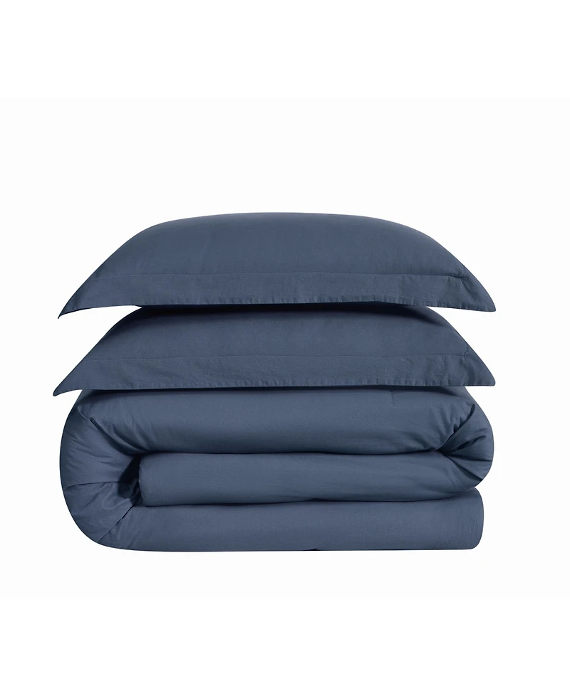 Brooklyn Loom Essential Cotton -Piece Comforter Set