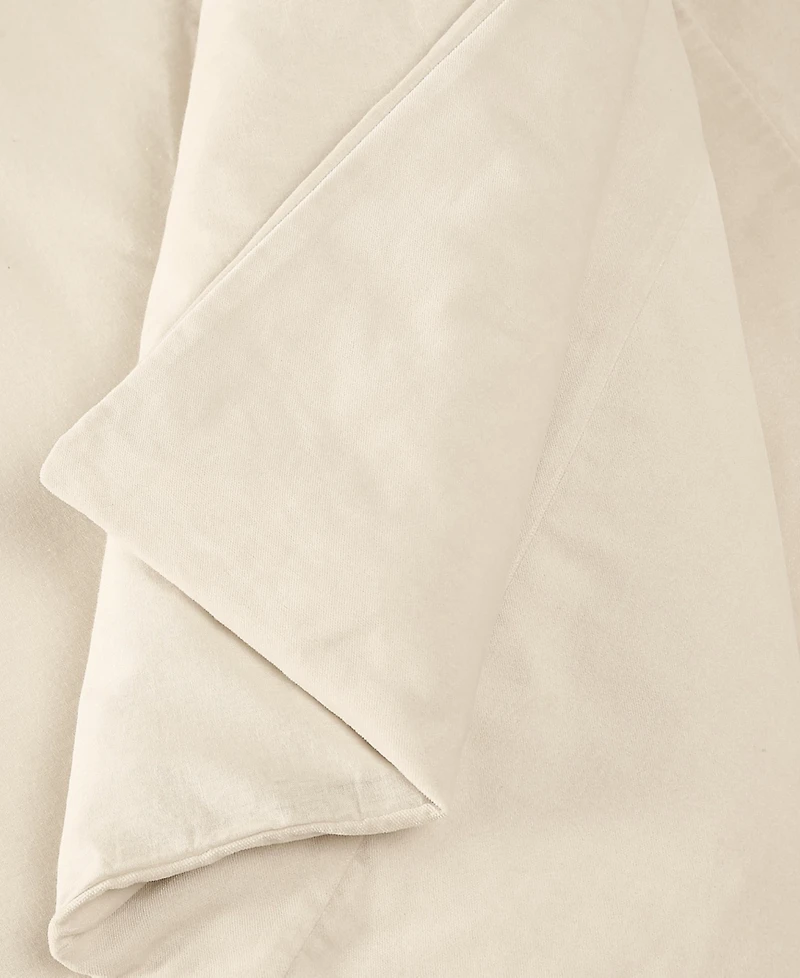 Brooklyn Loom Matte Cotton Velvet 3-Piece Duvet Cover Set, King