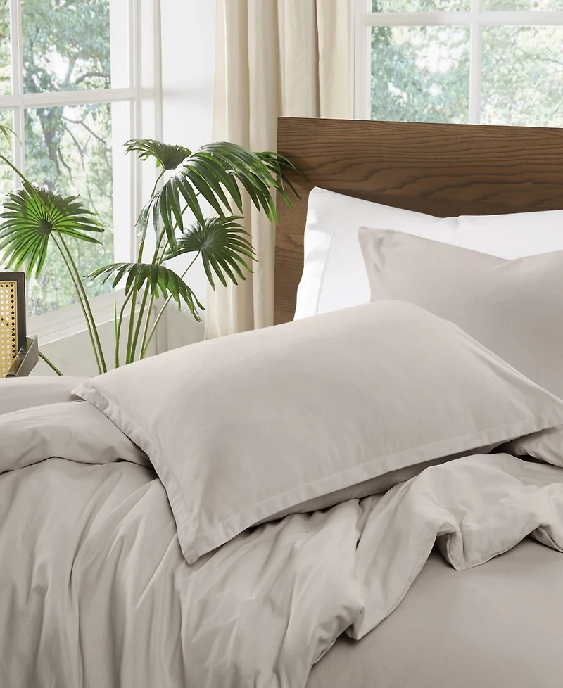 Brooklyn Loom Matte Cotton Velvet 3-Piece Comforter Set, King