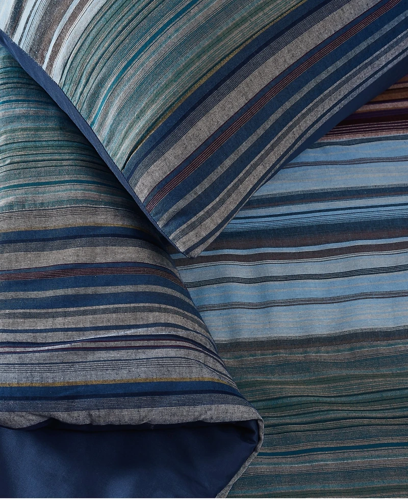 Brooklyn Loom Met Stripe Yarn Dye 3-Piece Comforter Set