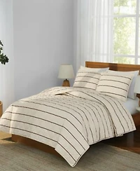 Brooklyn Loom Hayward Stripe 3 Piece Quilt Sets