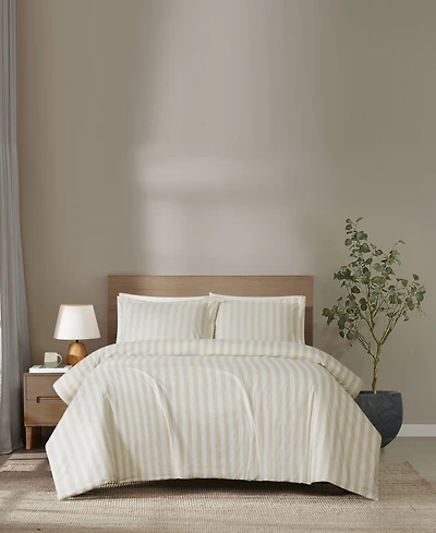 Brooklyn Loom Levi Stripe 3-Piece Comforter Set, King