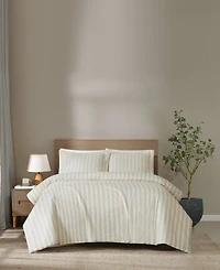 Brooklyn Loom Levi Stripe 3-Piece Comforter Set