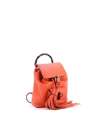Pre-Owned Gucci Mini Bamboo Tassel Backpack Leather
