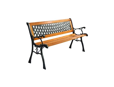 Mondawe Outdoor Cast Iron Patio Bench