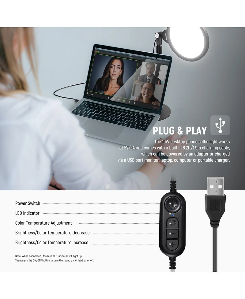 Neewer R06 Ring Light with 10W for select iPhone models