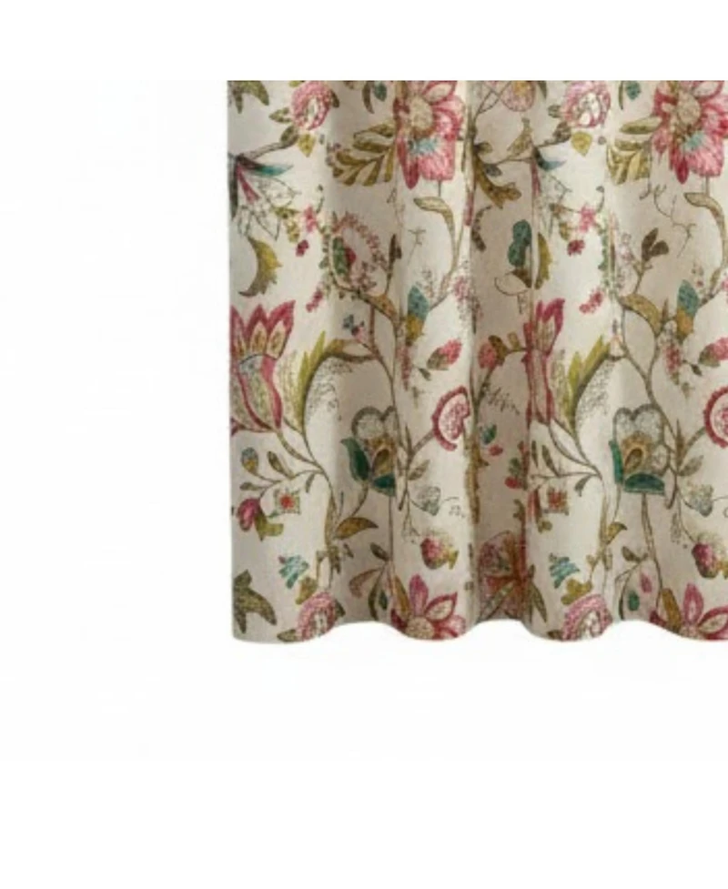 Ellis Curtain Polyester Brissac Colourful Jacobean Pattern Grommet Panel