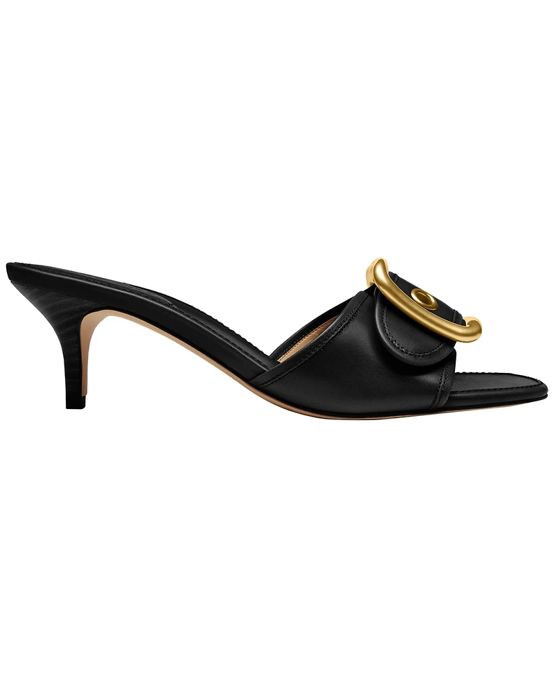 Coach Women's Margot Oversized Buckle Sandals