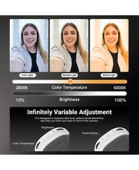 Neewer NL72B Ring Light with 2W, CRI95, Bi Color for select iPhone models