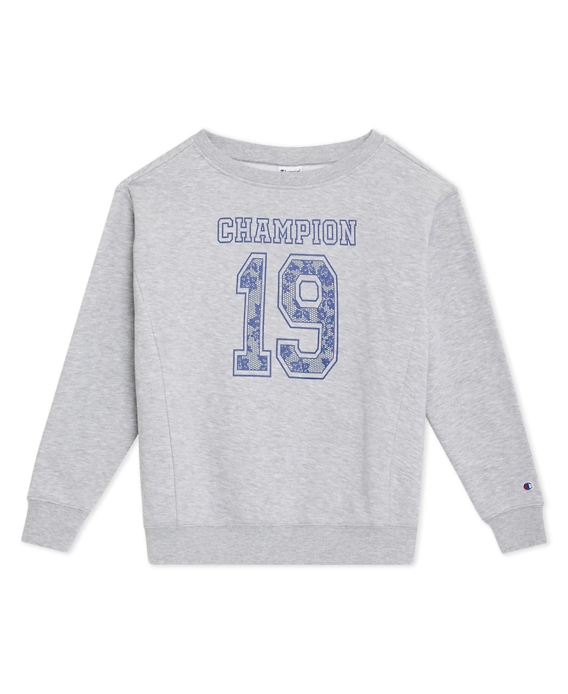 Champion Girls' 7-16 Long-Sleeve Graphic Sweatshirt